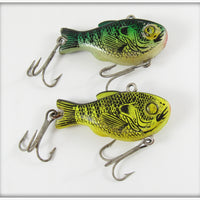 Vintage Fred Arbogast Natural Finish Tru Shad Lure Pair