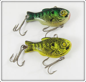 Vintage Fred Arbogast Natural Finish Tru Shad Lure Pair