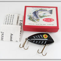 Vintage Pico Black Shore Minnow Pico Perch Lure In Box 