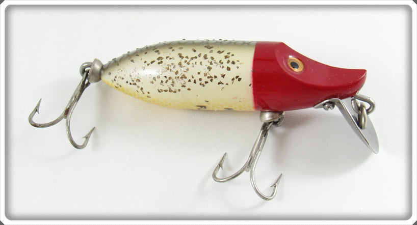 Vintage Heddon Red Head Flitter Tiny Floating Runt Lure