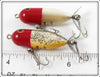 Heddon Red Head White & Red Head Flitter Tiny Torpedo Pair