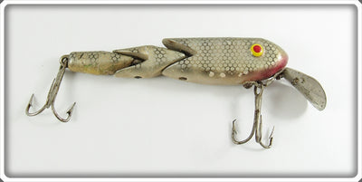 Vintage Gen Shaw Silver Scale Three Section Bait