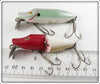 Heddon Shad & Red Head White River Runt Pair