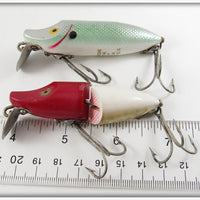 Heddon Shad & Red Head White River Runt Pair