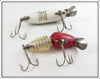 Heddon Shad & Red Head White River Runt Pair