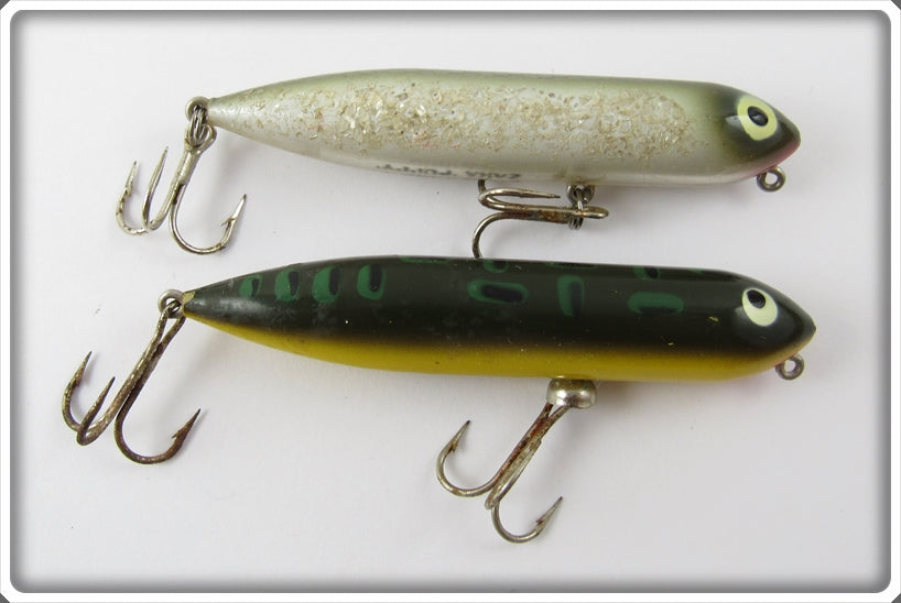 Heddon Zara Puppy Pair: Bullfrog & Silver Flitter