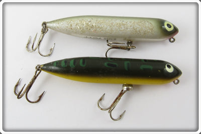 Heddon Zara Puppy Pair: Bullfrog & Silver Flitter