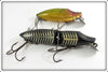 Vintage Heddon Black Shore & Perch River Runt Lure Pair