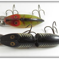 Heddon Black Shore & Perch River Runt Pair