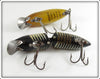 Heddon Black Shore & Perch River Runt Pair