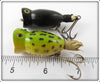 Arbogast Hula Popper Pair: Frog & Black