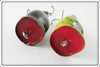 Arbogast Hula Popper Pair: Frog & Black