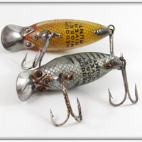Heddon Green Shore & Perch Midget River Runt Pair