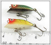 Heddon Green Scale & Perch Tiny Lucky 13 Pair