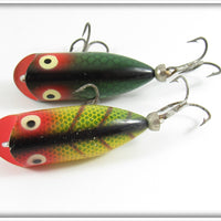 Heddon Green Scale & Perch Tiny Lucky 13 Pair