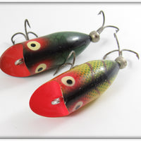 Heddon Green Scale & Perch Tiny Lucky 13 Pair