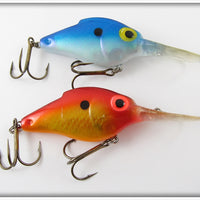 Storm Lightnin' Shad Pair: Orange & Blue