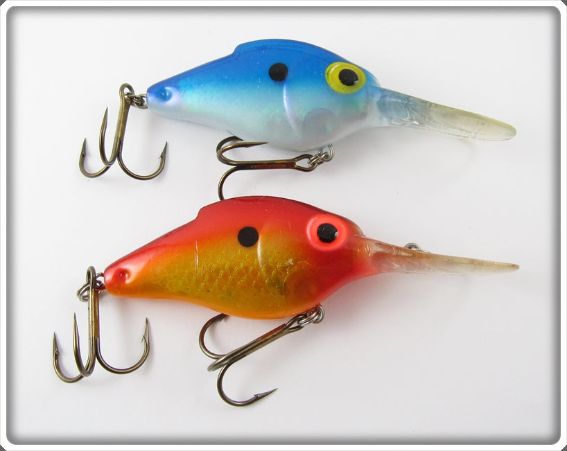 Storm Lightnin' Shad Pair: Orange & Blue