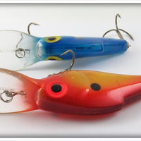 Storm Lightnin' Shad Pair: Orange & Blue