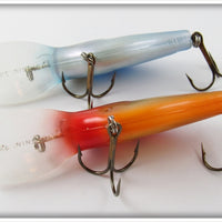 Storm Lightnin' Shad Pair: Orange & Blue