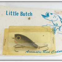 Vintage Little Butch Aromatic Red Cedar Lure On Card