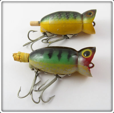 Arbogast Perch Hula Popper Pair