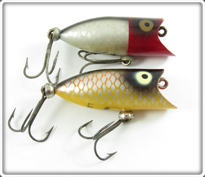 Heddon Red Head Shiner & Golden Shiner Tiny Lucky 13 Pair 
