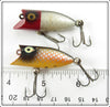 Heddon Red Head Shiner & Golden Shiner Tiny Lucky 13 Pair