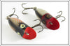 Heddon Red Head Shiner & Golden Shiner Tiny Lucky 13 Pair