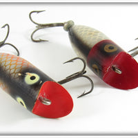 Heddon Red Head Shiner & Golden Shiner Tiny Lucky 13 Pair
