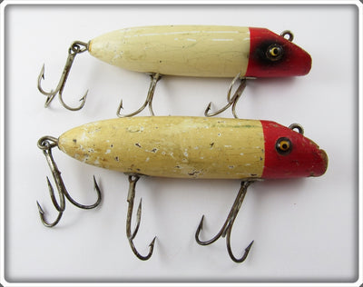 South Bend Bass Red & White Oreno Pair