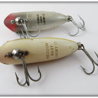 Heddon Baby Lucky 13 Pair: Perch & Silver Flitter