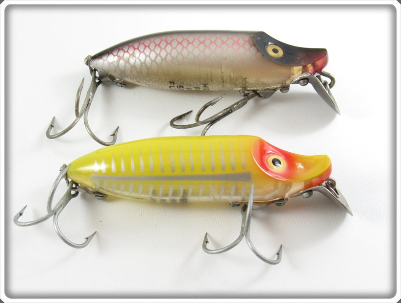 Heddon Shiner Scale & Yellow Shore River Runt Lure Pair