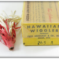 Arbogast White Hawaiian Sputter Fuss In Box