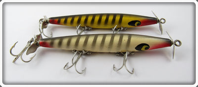 Smithwick Devil's Horse Pair: Yellow W/Stripes & White W/Stripes