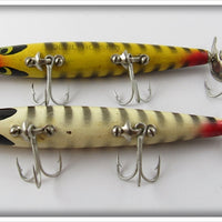 Smithwick Devil's Horse Pair: Yellow W/Stripes & White W/Stripes