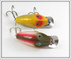 Heddon Rainbow & Yellow Shore Midget Digit Pair