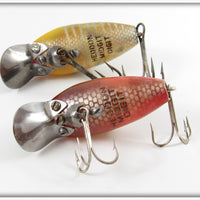 Heddon Rainbow & Yellow Shore Midget Digit Pair