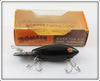 Vintage Bomber Bait Co Black Model 300 Lure In Box 302