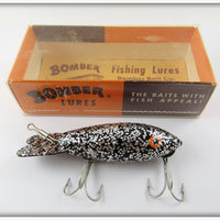 Bomber Bait Co Black Silver Flakes Model 500 In Correct Box 516