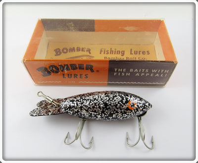 Bomber Bait Co Black Silver Flakes Model 500 In Correct Box 516