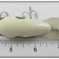 Bomber Bait Co White Black Shadow Stripe Model 500 In Correct Box 508