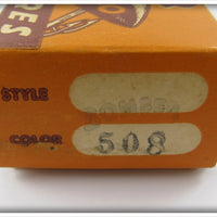 Bomber Bait Co White Black Shadow Stripe Model 500 In Correct Box 508