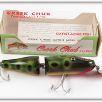 Vintage Creek Chub Frog Jointed Baby Pikie Lure In Box
