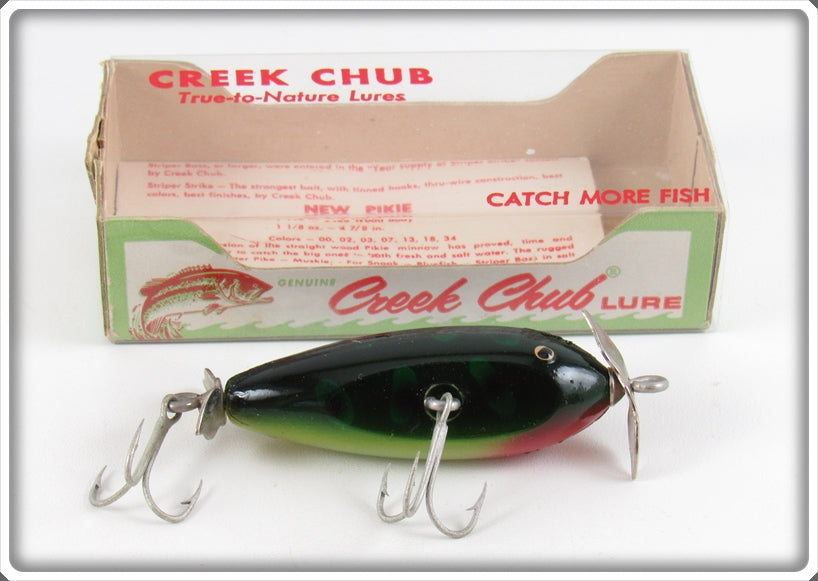 Vintage Creek Chub Frog Spinning Injured Minnow Lure In Box