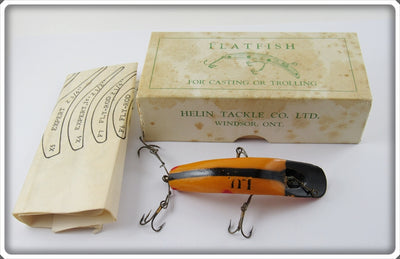 Helin Orange & Black LU Flatfish In Box