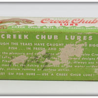 Creek Chub Red & White Spinning Injured Minnow In Box