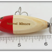 Creek Chub Red & White Spinning Injured Minnow In Box