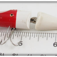 Creek Chub Red & White Jointed Spinning Pikie In Box