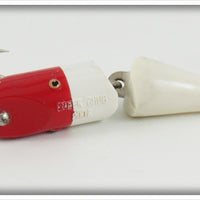 Creek Chub Red & White Jointed Spinning Pikie In Box